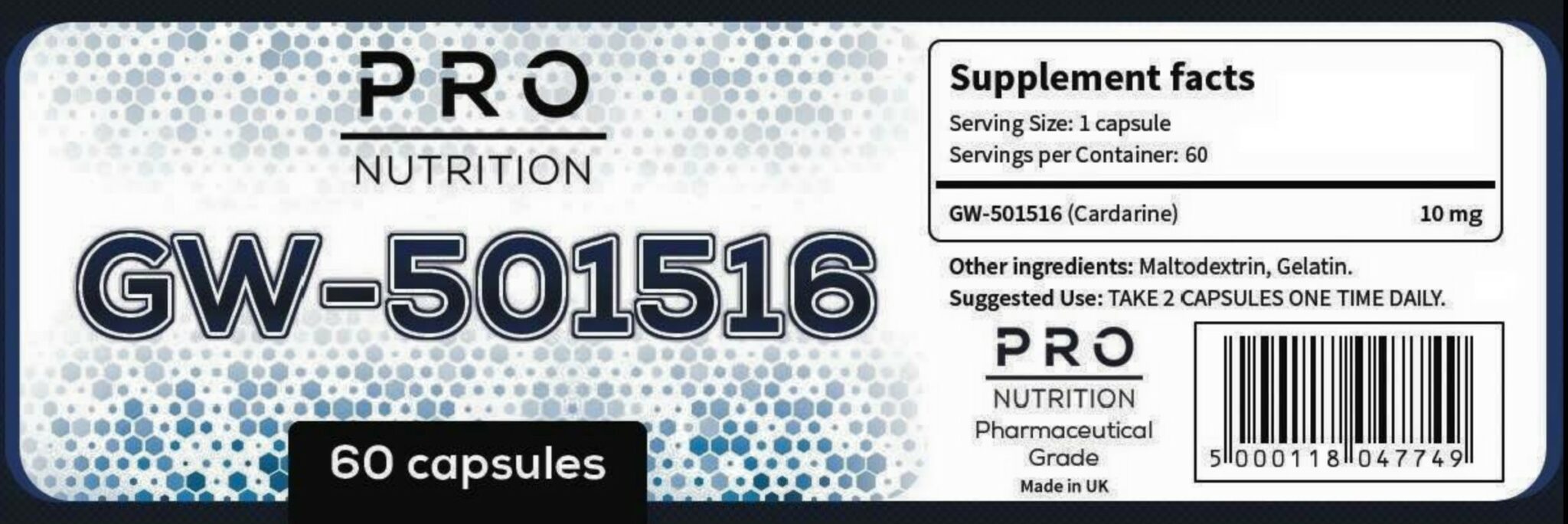 Pro Nutrition Gw 501516 10mg 60 Kaps 5453